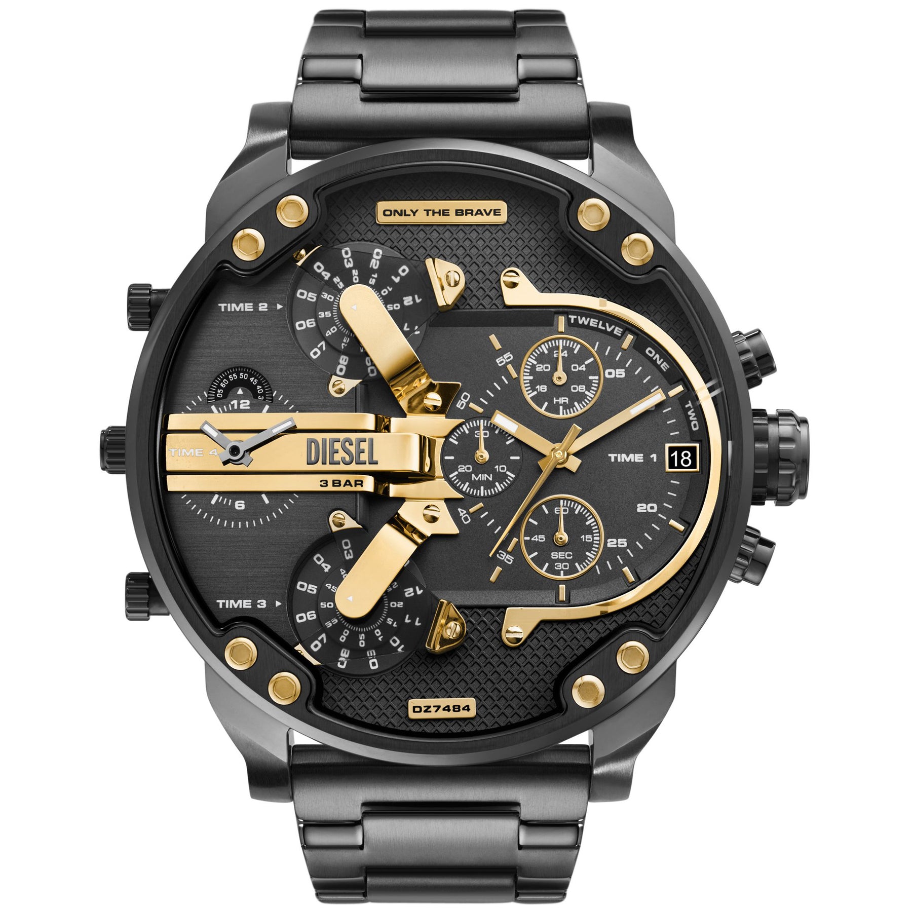 Diesel Mr. Daddy 2.0 Chrono Gunmetal Gold SS | Watches.com