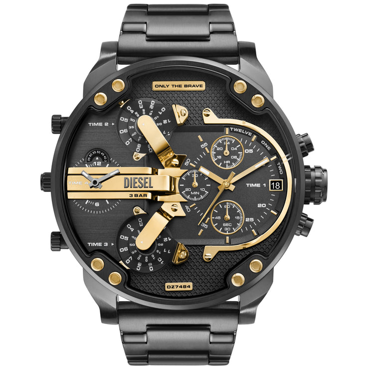Diesel Mr. Daddy 2.0 Chrono Gunmetal Gold SS