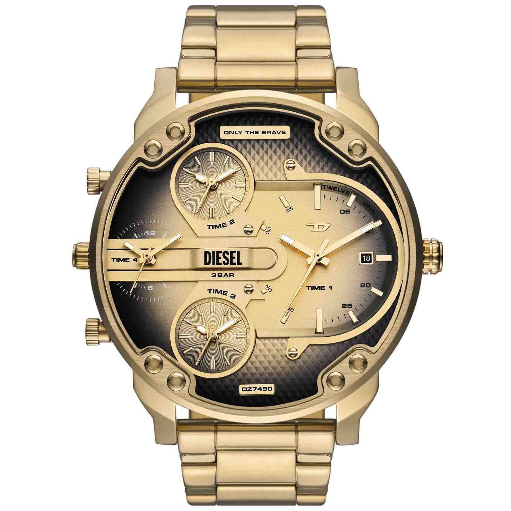 Diesel Mr. Daddy Slim Gold SS | Watches.com