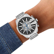 Diesel Mega Chief Slim Chrono Silver Black SS
