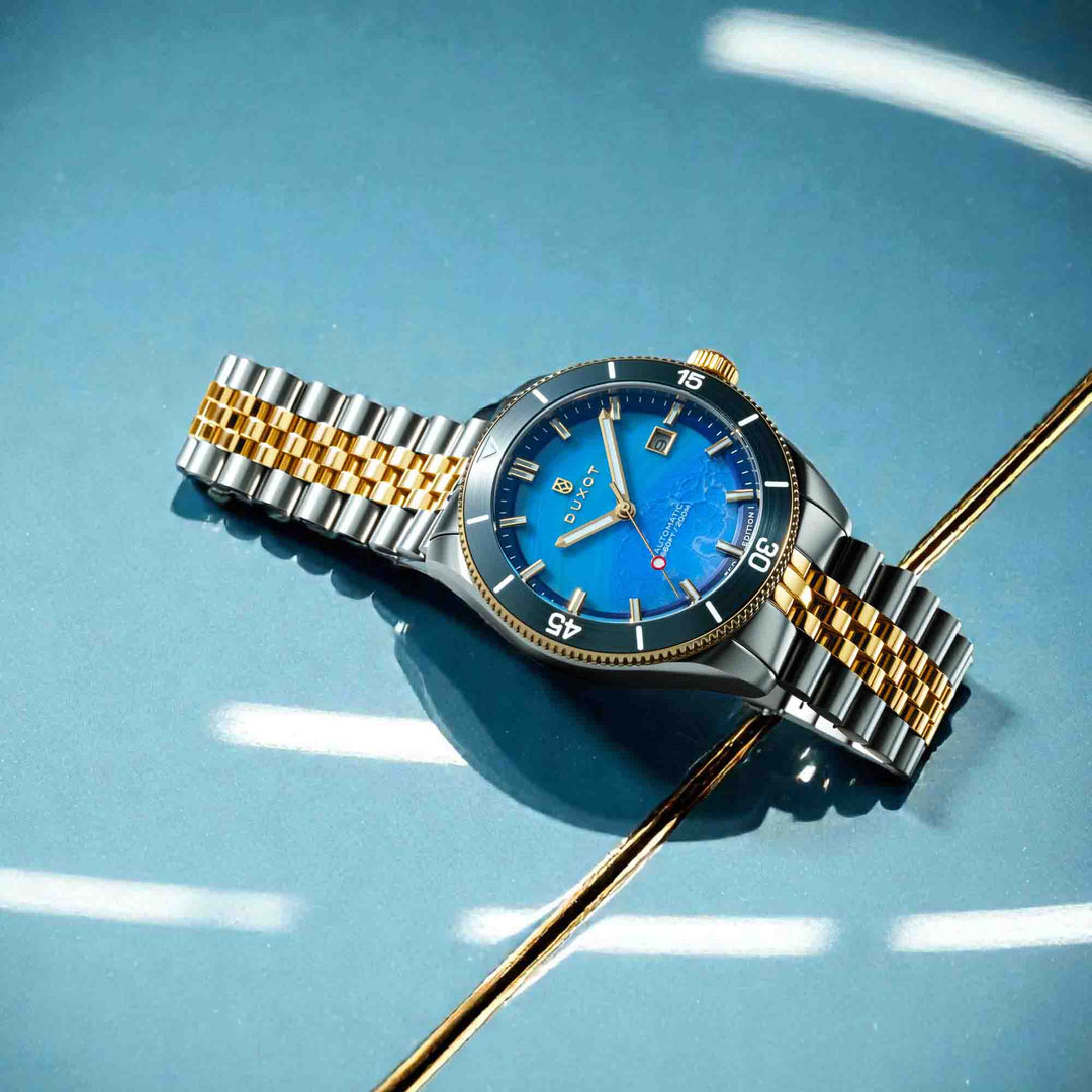 Duxot Pacifico Automatic Lapidary Blue Jasper Limited Edition