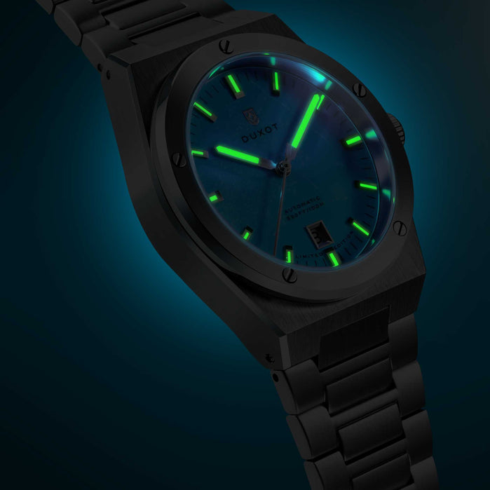 Duxot Bastia Automatic Lapidary Turquoise Limited Edition angled shot picture