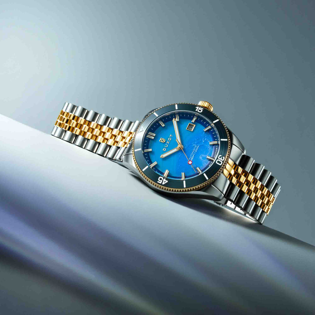 Duxot Pacifico Automatic Lapidary Blue Jasper Limited Edition