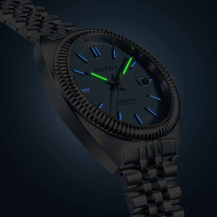 Duxot Siena Automatic Glacial Blue angled shot picture