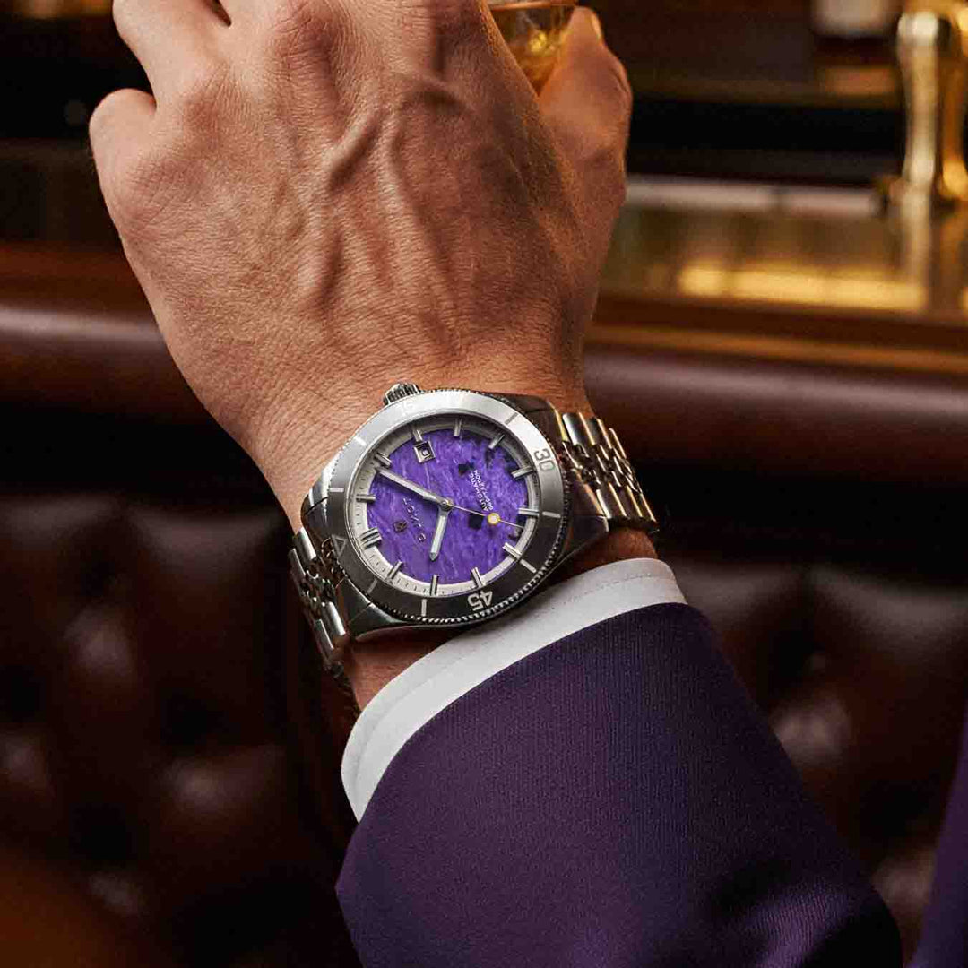 NWT Duxot Pacifico Automatic Purple Dial Men\'s Watch Duxot Men main image 2