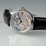 Thomas Earnshaw Bauer Mechanical Skeleton Silvered Steel