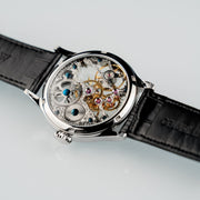 Thomas Earnshaw Bauer Mechanical Skeleton Silvered Steel