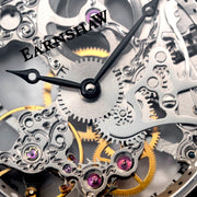 Thomas Earnshaw Bauer Mechanical Skeleton Silvered Steel