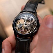 Thomas Earnshaw Bauer Mechanical Skeleton Coal Black