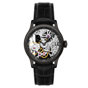Thomas Earnshaw Bauer Mechanical Skeleton Coal Black