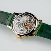 Thomas Earnshaw Bauer Mechanical Skeleton Gold Green