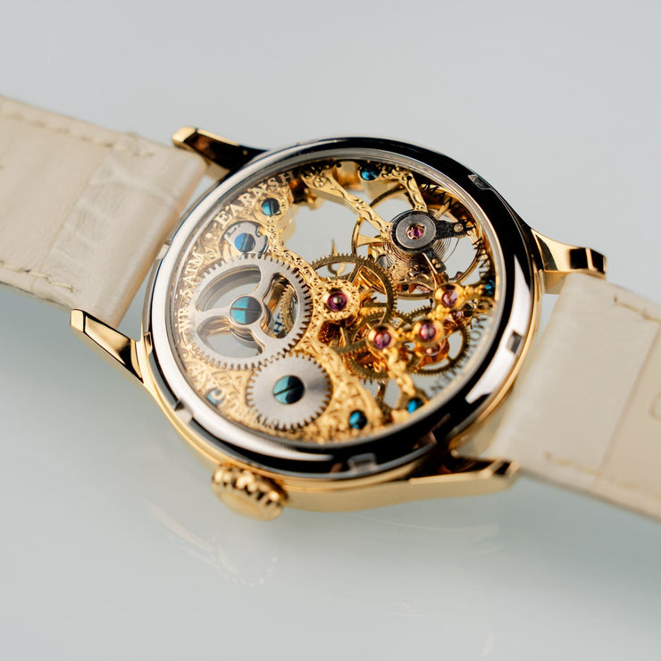 Thomas Earnshaw Bauer Mechanical Skeleton Sandy Gold