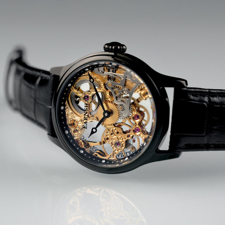 Thomas Earnshaw Bauer Mechanical Skeleton Black