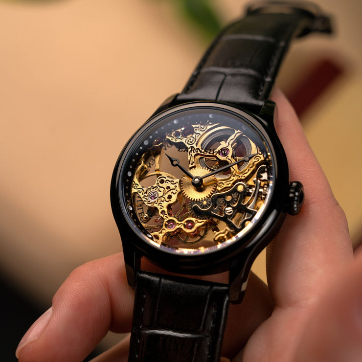 Thomas Earnshaw Bauer Mechanical Skeleton Black