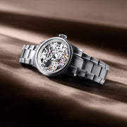 Thomas Earnshaw Bauer Mechanical Skeleton Pure Steel