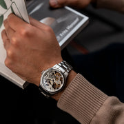 Thomas Earnshaw Bauer Mechanical Skeleton Pure Steel