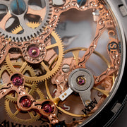 Thomas Earnshaw Bauer Mechanical Skeleton Steel Rose Gold