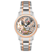 Thomas Earnshaw Bauer Mechanical Skeleton Steel Rose Gold