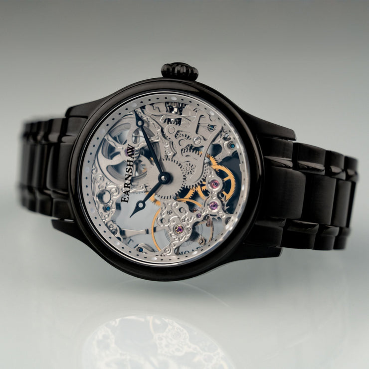 Thomas Earnshaw Bauer Mechanical Skeleton Midnight Steel