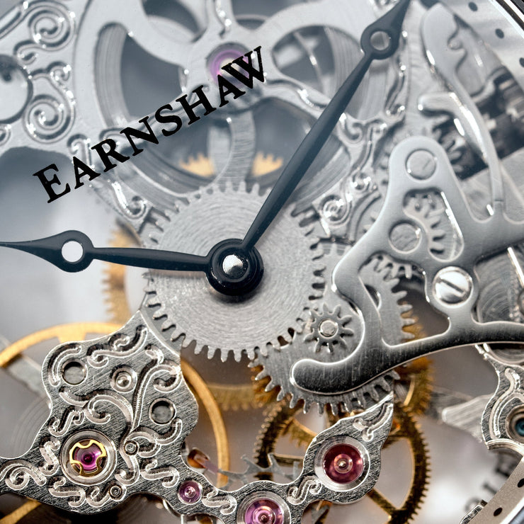 Thomas Earnshaw Bauer Mechanical Skeleton Midnight Steel