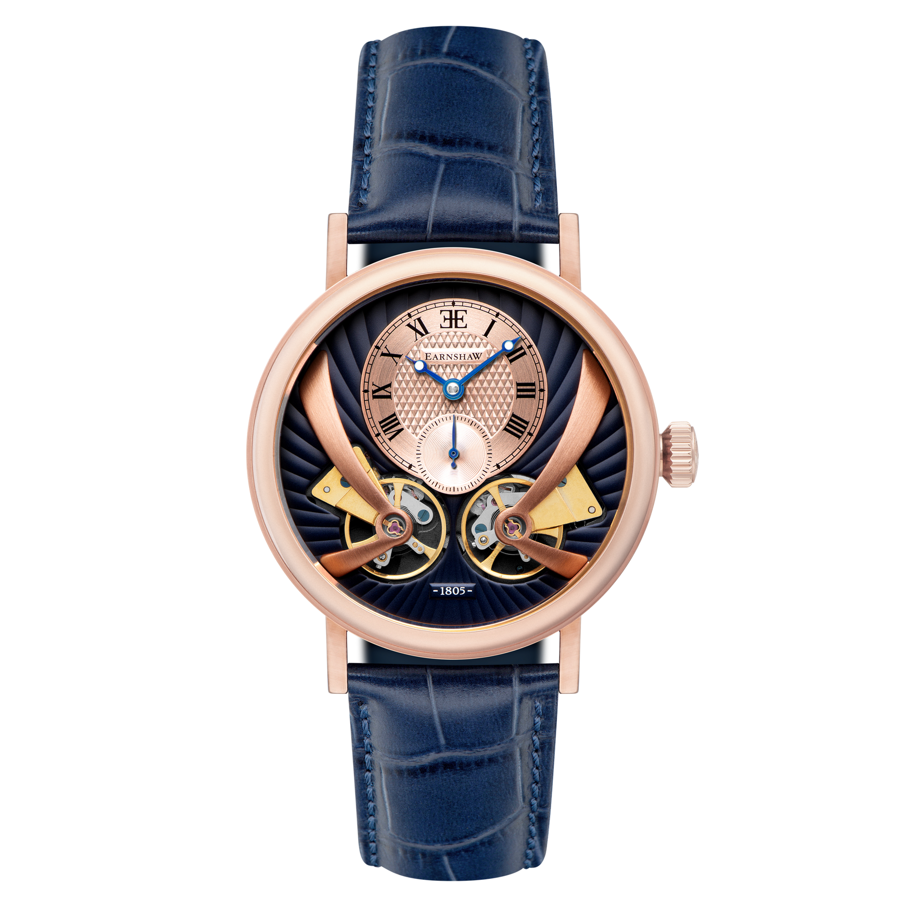 Thomas Earnshaw Beaufort Anatolia Automatic Rose Gold Blue