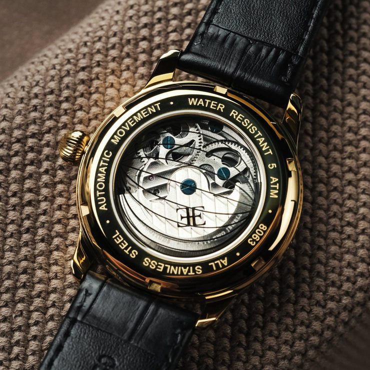 Thomas Earnshaw Longitude Shadow Automatic Black Gold
