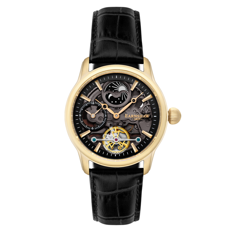Thomas Earnshaw Longitude Shadow Automatic Black Gold