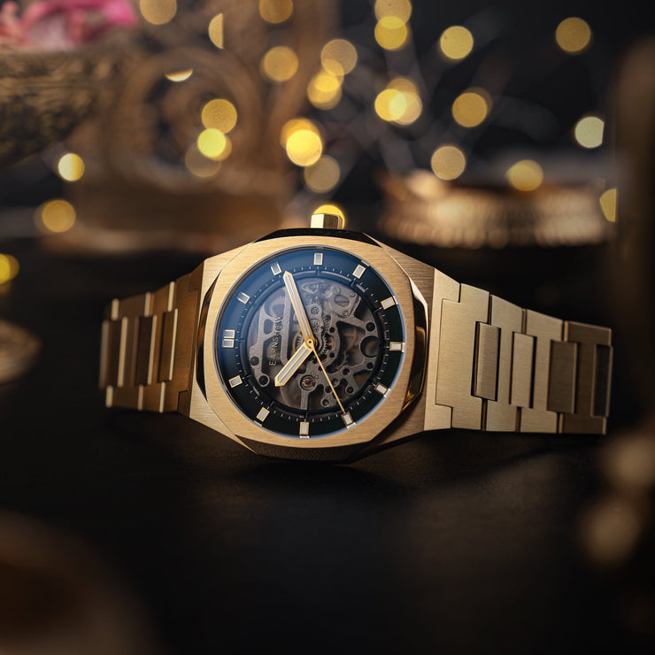 Thomas Earnshaw Discovery Drake Skeleton Automatic Emerald Green