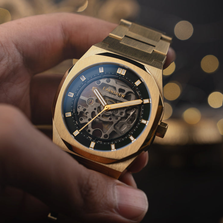 Thomas Earnshaw Discovery Drake Skeleton Automatic Emerald Green