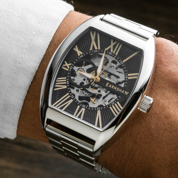 Thomas Earnshaw Beauchamp Automatic Skeleton Black Gold