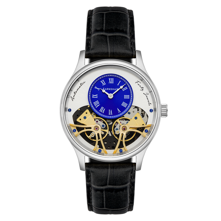 Thomas Earnshaw Scientists Faraday Double Barrel Automatic Steely Blue