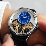 Thomas Earnshaw Scientists Faraday Double Barrel Automatic Steely Blue