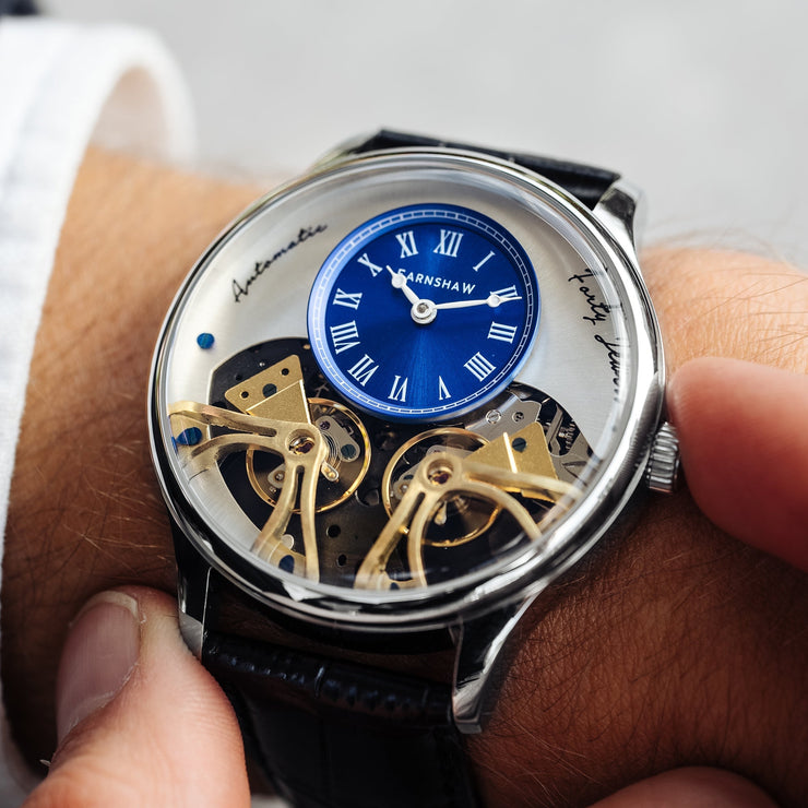 Thomas Earnshaw Scientists Faraday Double Barrel Automatic Steely Blue