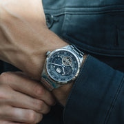 Thomas Earnshaw Baron Grand Date Calendar Open Heart Automatic Deep Midnight