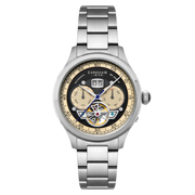 Thomas Earnshaw Baron Grand Date Calendar Open Heart Automatic Moss Green