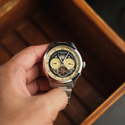 Thomas Earnshaw Baron Grand Date Calendar Open Heart Automatic Moss Green