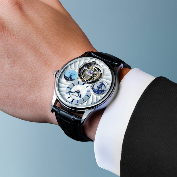 Thomas Earnshaw Celestial Huggins Tourbillon Mechanical Limited Edition Sleek Bright