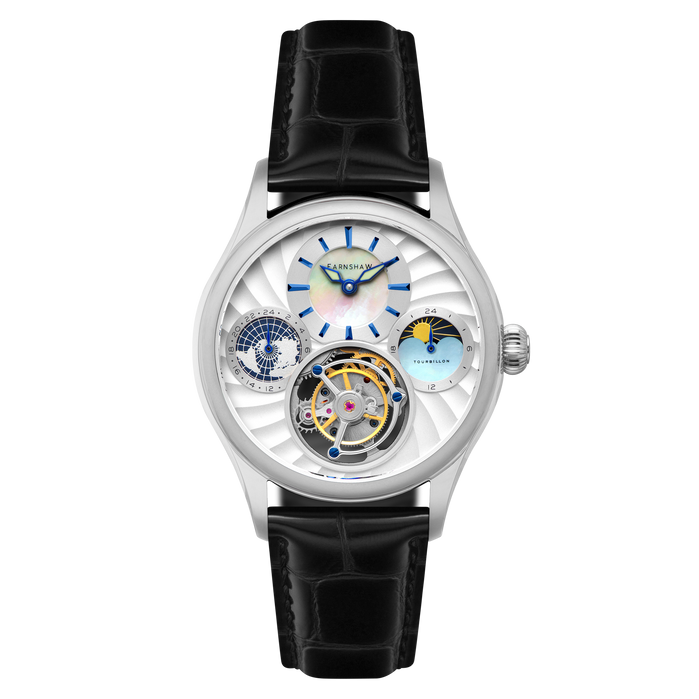 Thomas Earnshaw Celestial Huggins Tourbillon Mechanical Limited Edition Sleek Bright angled shot picture