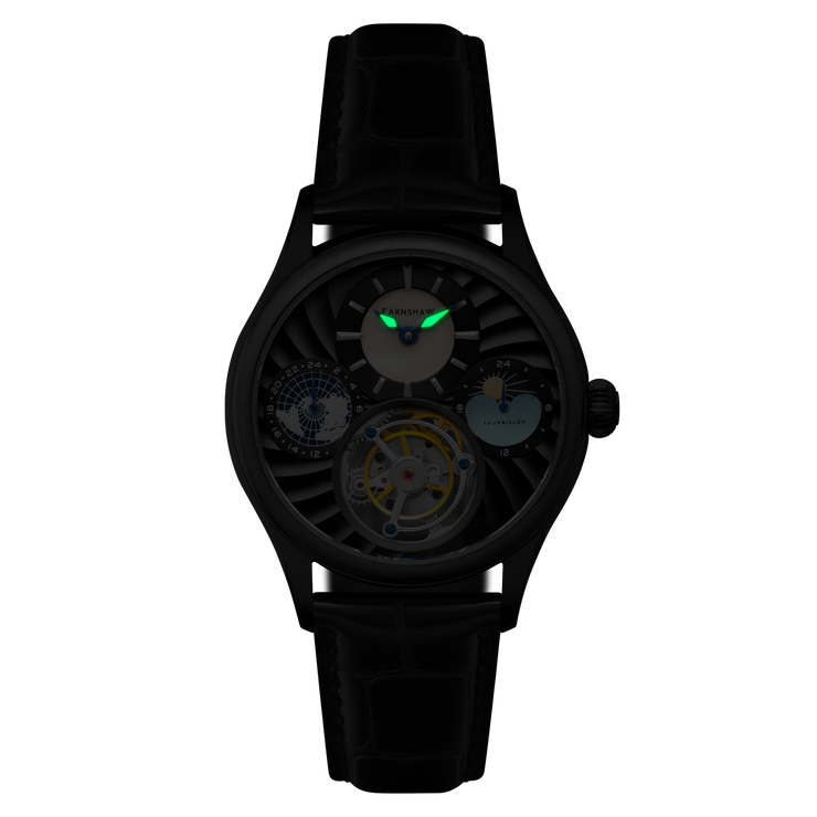 Thomas Earnshaw Celestial Huggins Tourbillon Mechanical Limited Edition Midnight Clock