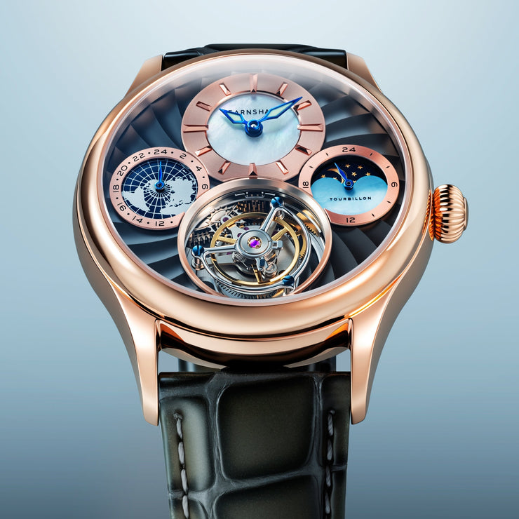 Thomas Earnshaw Celestial Huggins Tourbillon Mechanical Limited Edition Rose Mist