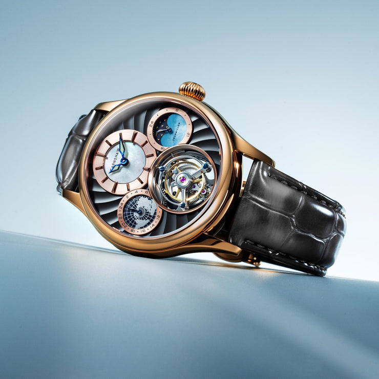 Thomas Earnshaw Celestial Huggins Tourbillon Mechanical Limited Edition Rose Mist