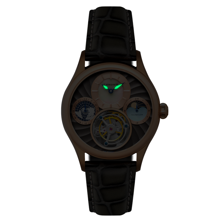 Thomas Earnshaw Celestial Huggins Tourbillon Mechanical Limited Edition Rose Mist