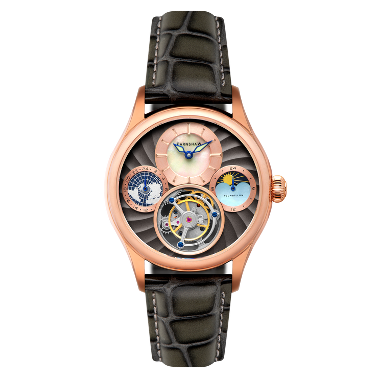 Thomas Earnshaw Celestial Huggins Tourbillon Mechanical Limited Edition Rose Mist