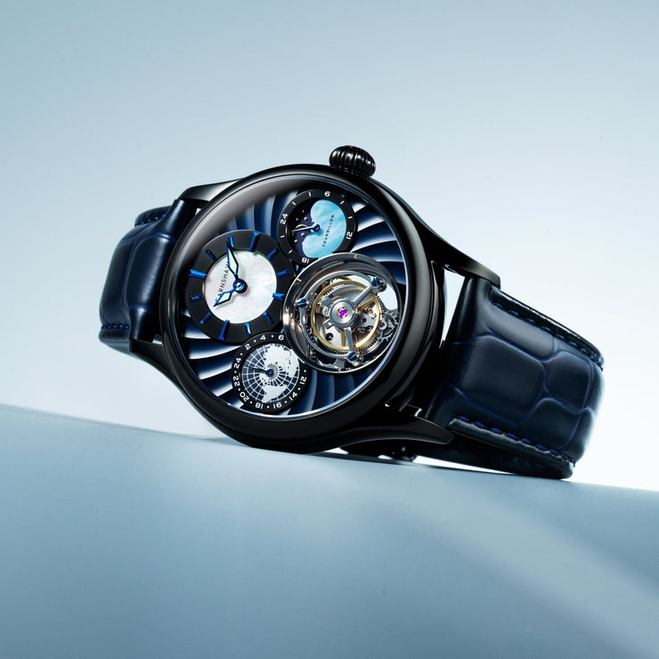 Thomas Earnshaw Celestial Huggins Tourbillon Mechanical Limited Edition Cobalt Face