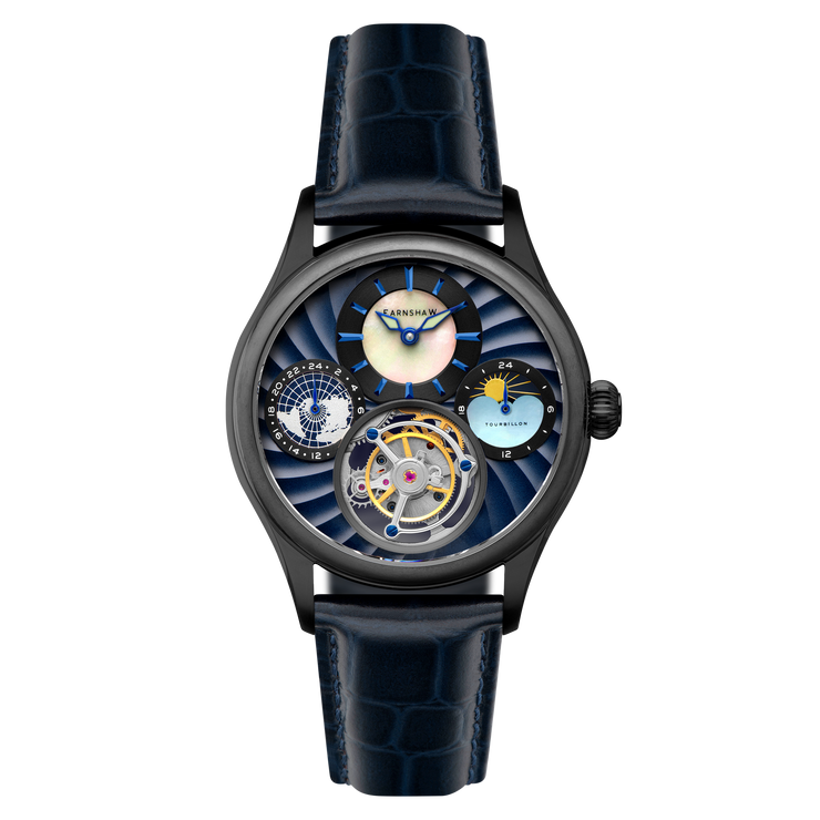Thomas Earnshaw Celestial Huggins Tourbillon Mechanical Limited Edition Cobalt Face
