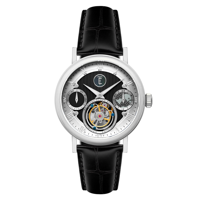 Thomas Earnshaw Celestial Halley Tourbillon Steel Mist Limited Edition angled shot picture