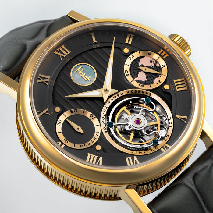 Thomas Earnshaw Celestial Halley Tourbillon Ashen Glow Limited Edition angled shot picture