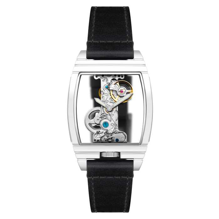 Thomas Earnshaw Discovery Wolver Bridge Mechanical White Silver angled shot picture