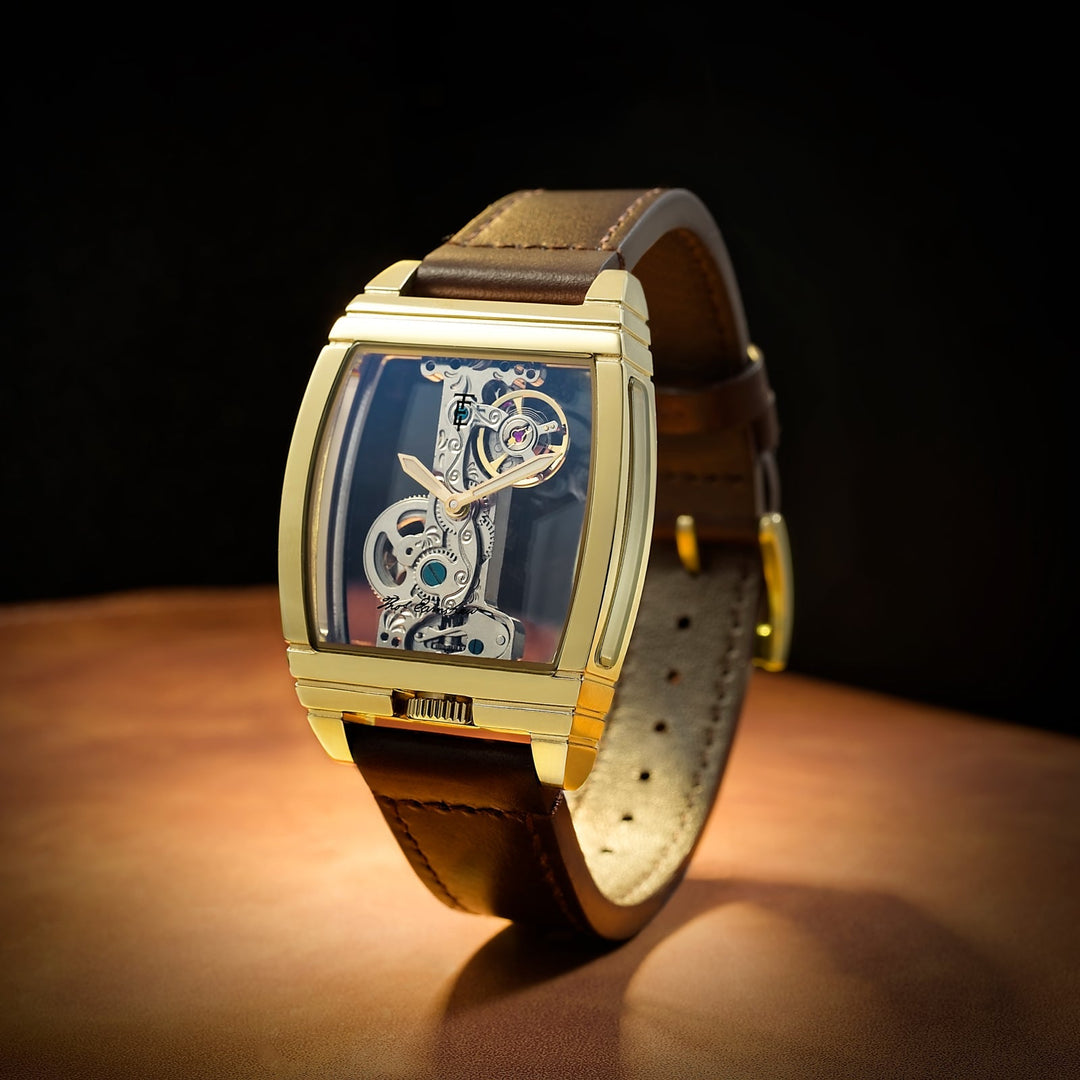 Thomas Earnshaw Discovery Wolver Bridge Mechanical Golden Brown