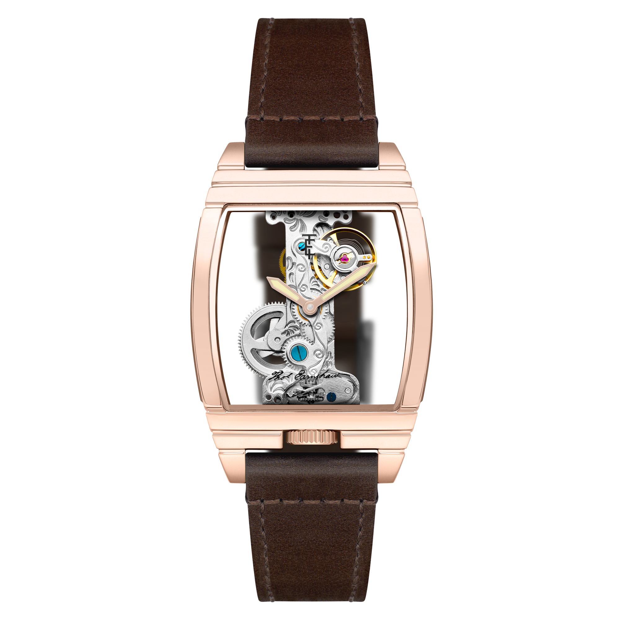 NWT Thomas Earnshaw Wolver Bridge Transparent Dial Men\'s Watch All Steel | Discovery Wolver Bridge Mechanical – Thomas Earnshaw main image 3